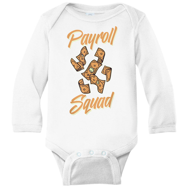 Payroll Manager Specialist Calculator Employee Accountant T Shirt Long Sleeve Baby Bodysuit by cm-arts | Artistshot