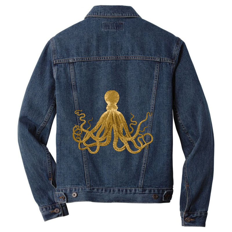 Golden  Crustaceancore Men Denim Jacket | Artistshot