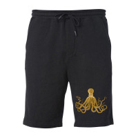 Golden  Crustaceancore Fleece Short | Artistshot