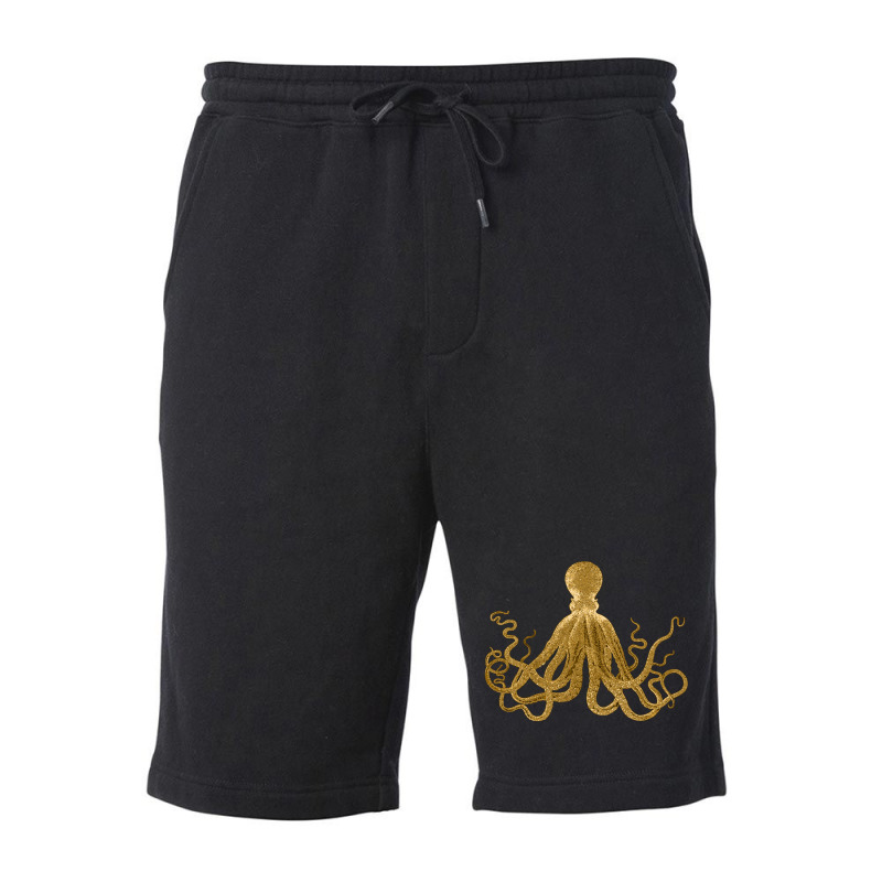 Golden  Crustaceancore Fleece Short | Artistshot