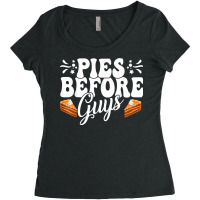 Funny Thanksgiving Pies Before Guys Apparel T Shirt Women's Triblend Scoop T-shirt | Artistshot