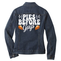 Funny Thanksgiving Pies Before Guys Apparel T Shirt Ladies Denim Jacket | Artistshot