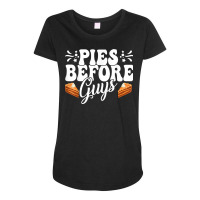 Funny Thanksgiving Pies Before Guys Apparel T Shirt Maternity Scoop Neck T-shirt | Artistshot