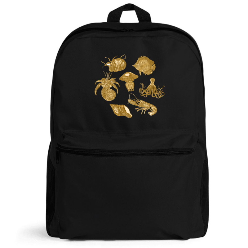 Golden Crustaceancore Backpack | Artistshot