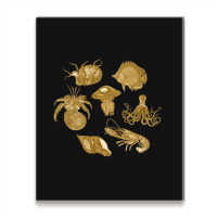 Golden Crustaceancore Metal Print Vertical | Artistshot