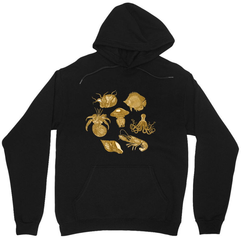 Golden Crustaceancore Unisex Hoodie | Artistshot