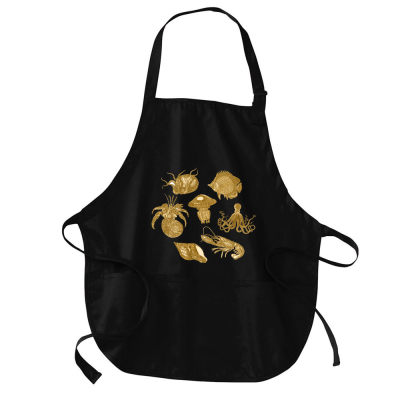 Golden Crustaceancore Medium-length Apron | Artistshot