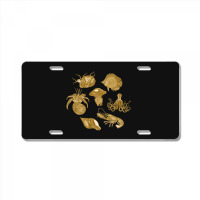 Golden Crustaceancore License Plate | Artistshot