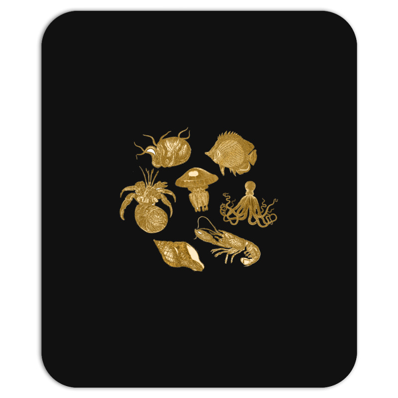 Golden Crustaceancore Mousepad | Artistshot