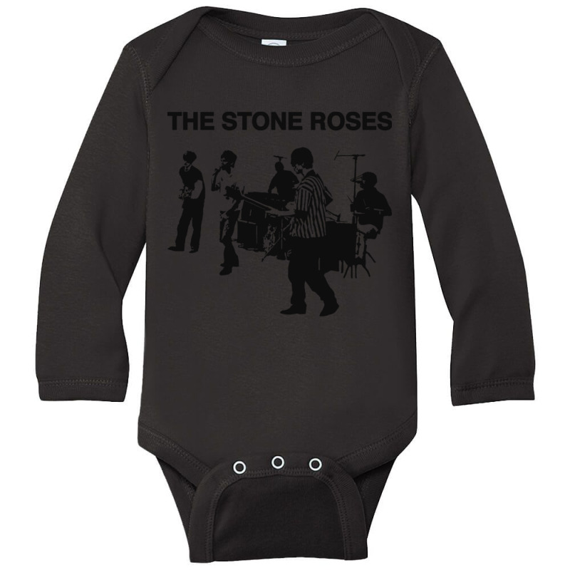 Stone Roses Long Sleeve Baby Bodysuit by cm-arts | Artistshot