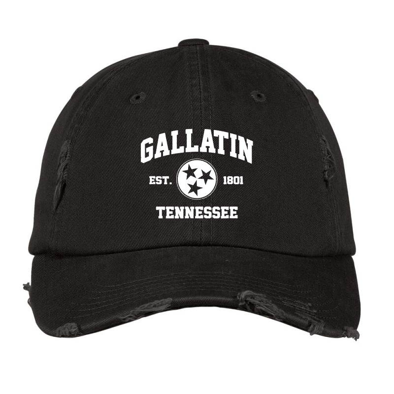 Gallatin Tennssee Vintage Cap by Cocoa | Artistshot