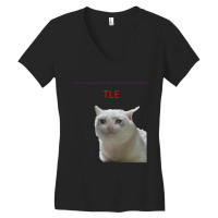 Leetcode Problem Crying Cat Meme Women's V-neck T-shirt | Artistshot