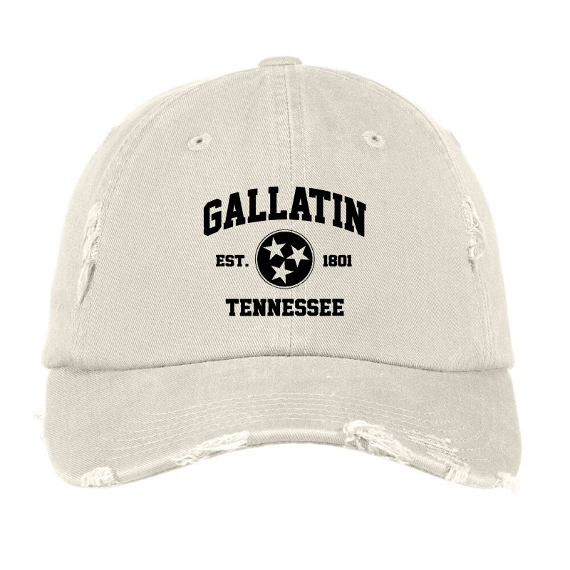 Gallatin Tennssee Vintage Cap by Cocoa | Artistshot