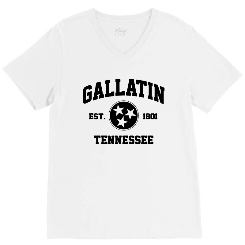 Gallatin Tennssee V-Neck Tee by Cocoa | Artistshot