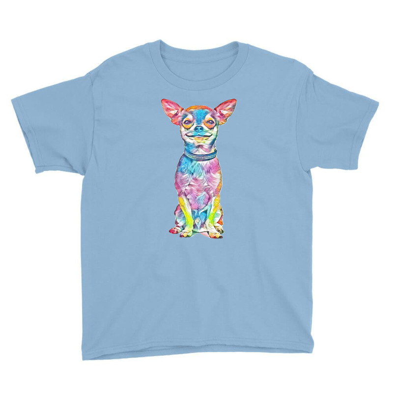 Chihuahua Spiked Collar Youth Tee by Kemnabi | Artistshot