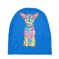 Chihuahua Spiked Collar Baby Beanies | Artistshot