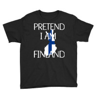 Pretend I Am Finland Costume Party Funny Halloween Youth Tee | Artistshot