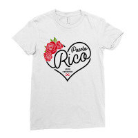 Puerto Rico Love Forever Ladies Fitted T-shirt | Artistshot