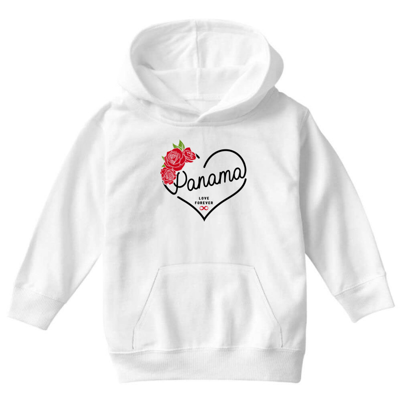 Panama Love Forever Youth Hoodie by honeysuckle | Artistshot