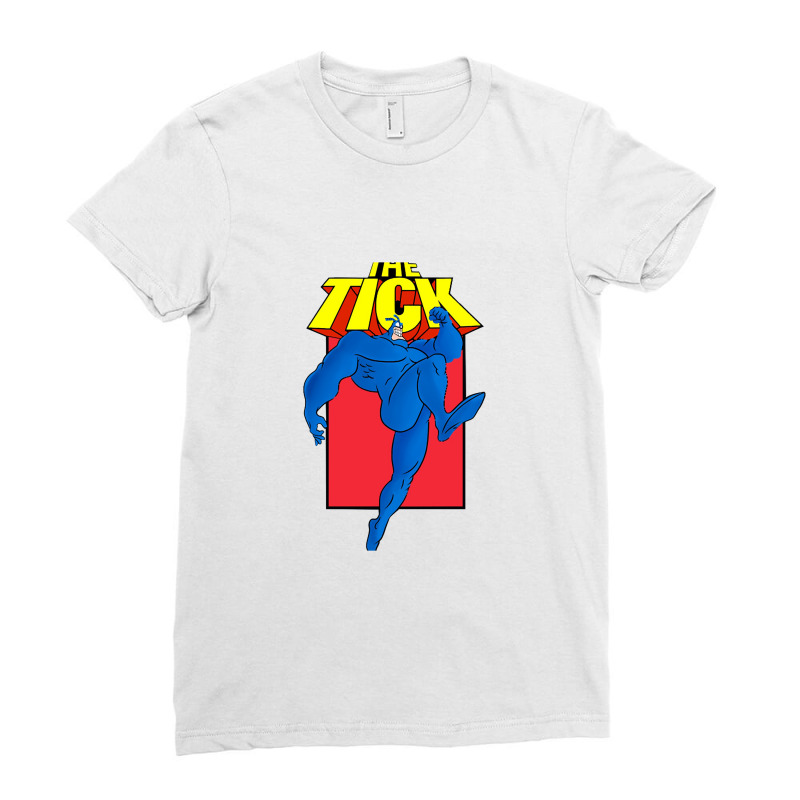 The Tick Cartoon Ladies Fitted T-Shirt by lullabellelaart | Artistshot