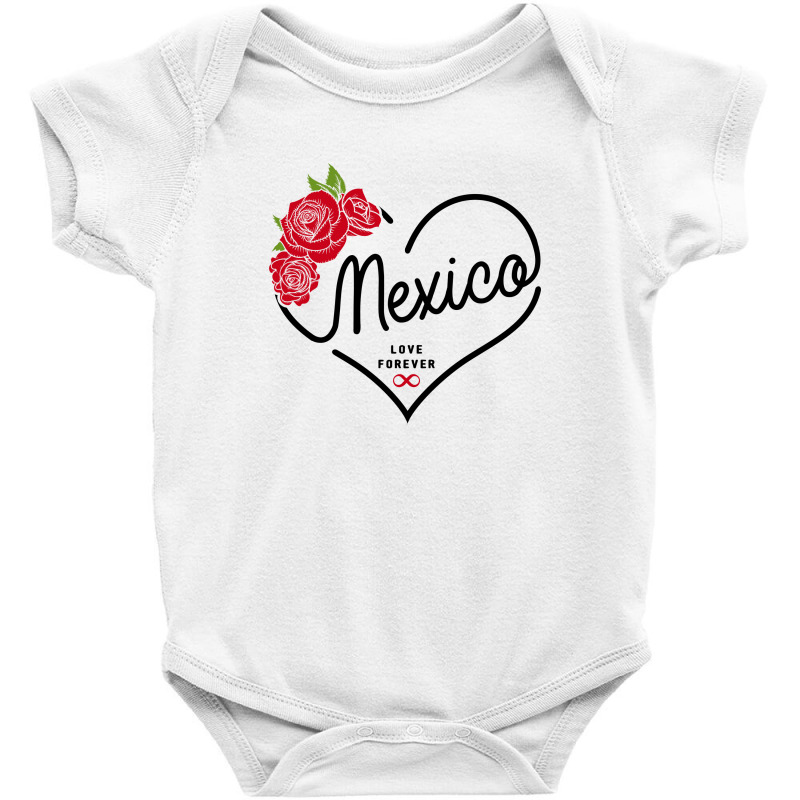 Mexico Love Forever Baby Bodysuit by honeysuckle | Artistshot