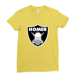 homer Ladies Fitted T-Shirt | Artistshot