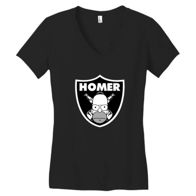 Homer Women's V-neck T-shirt Designed By Disgus_thing
