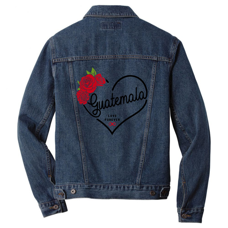 Guatemala Love Forever Men Denim Jacket by honeysuckle | Artistshot