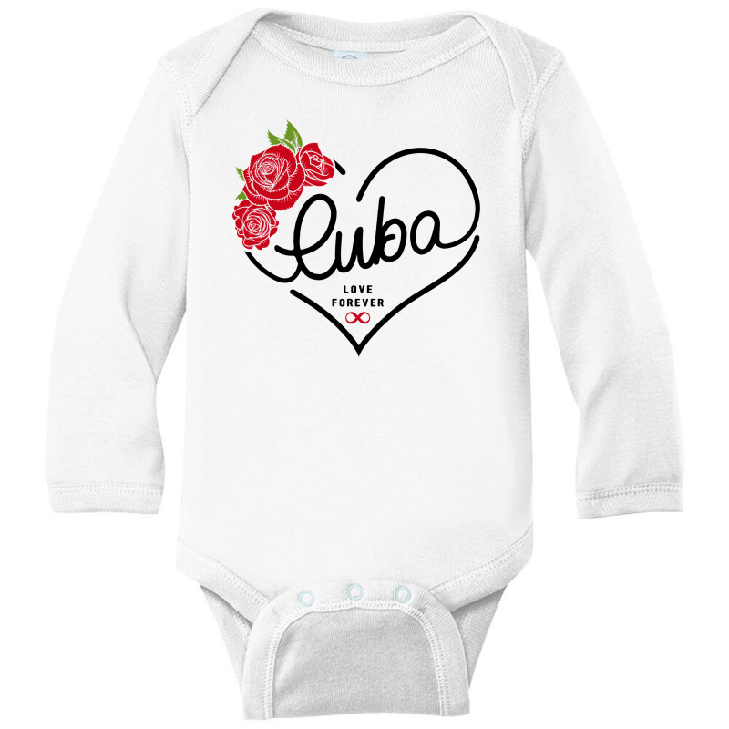 Cuba Love Forever Long Sleeve Baby Bodysuit by honeysuckle | Artistshot