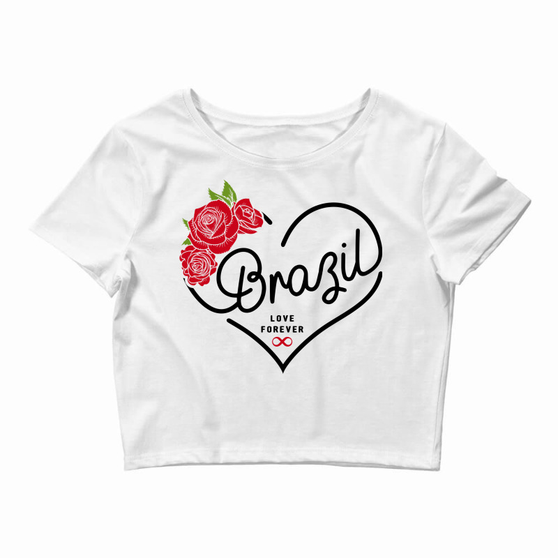 Brazil Love Forever Crop Top by honeysuckle | Artistshot