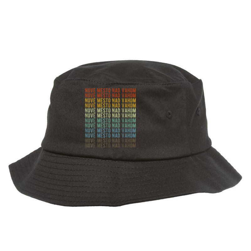 Nove Mesto Nad Vahom City Slovakia Retro Bucket Hat by Color | Artistshot