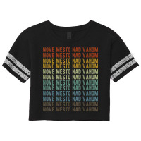 Nove Mesto Nad Vahom City Slovakia Retro Scorecard Crop Tee | Artistshot