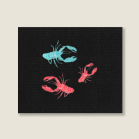 Lobsters Crustacean Core Landscape Canvas Print | Artistshot