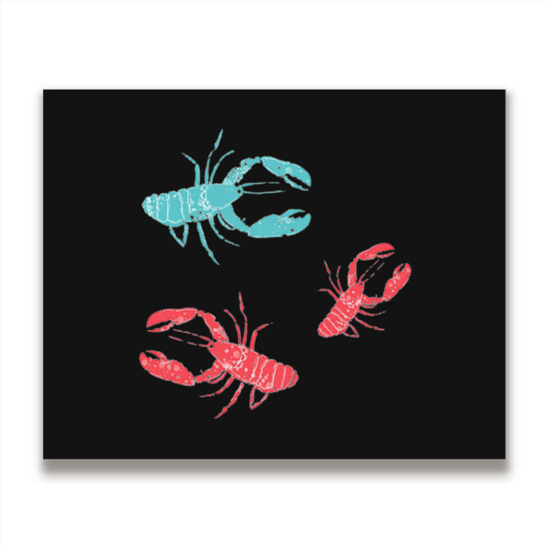 Lobsters Crustacean Core Metal Print Horizontal | Artistshot