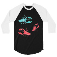 Lobsters Crustacean Core 3/4 Sleeve Shirt | Artistshot