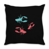 Lobsters Crustacean Core Throw Pillow | Artistshot