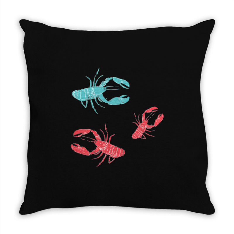 Lobsters Crustacean Core Throw Pillow | Artistshot