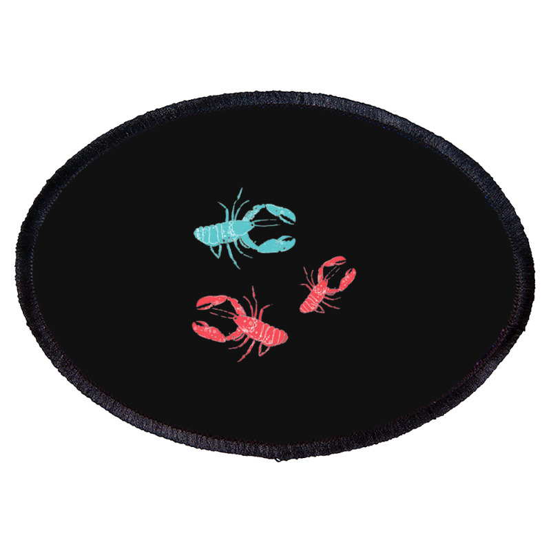 Lobsters Crustacean Core Oval Patch | Artistshot