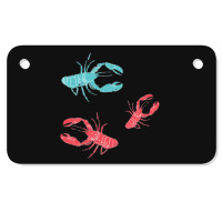 Lobsters Crustacean Core Motorcycle License Plate | Artistshot