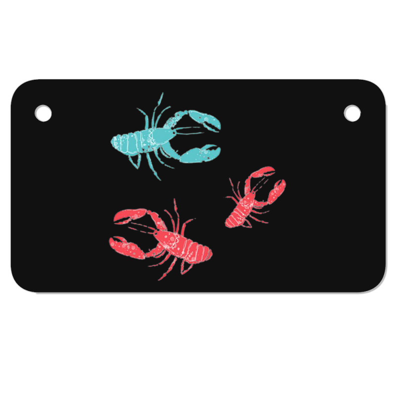 Lobsters Crustacean Core Motorcycle License Plate | Artistshot