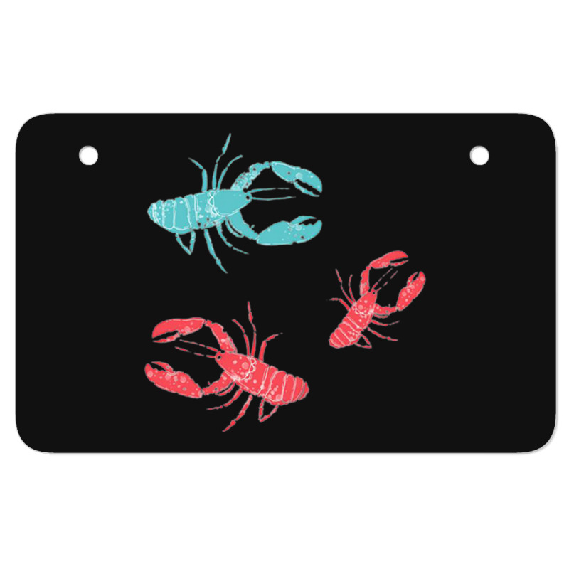 Lobsters Crustacean Core Atv License Plate | Artistshot