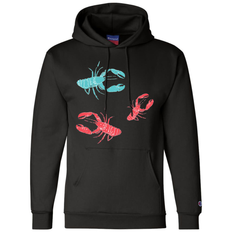 Lobsters Crustacean Core Champion Hoodie | Artistshot