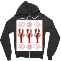 Lobsters Crustaceancore Zipper Hoodie | Artistshot