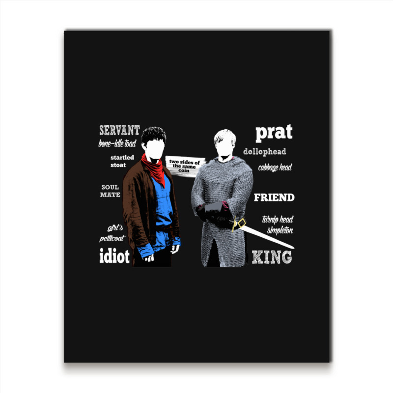 Merlin And Arthur Titles Metal Print Vertical | Artistshot