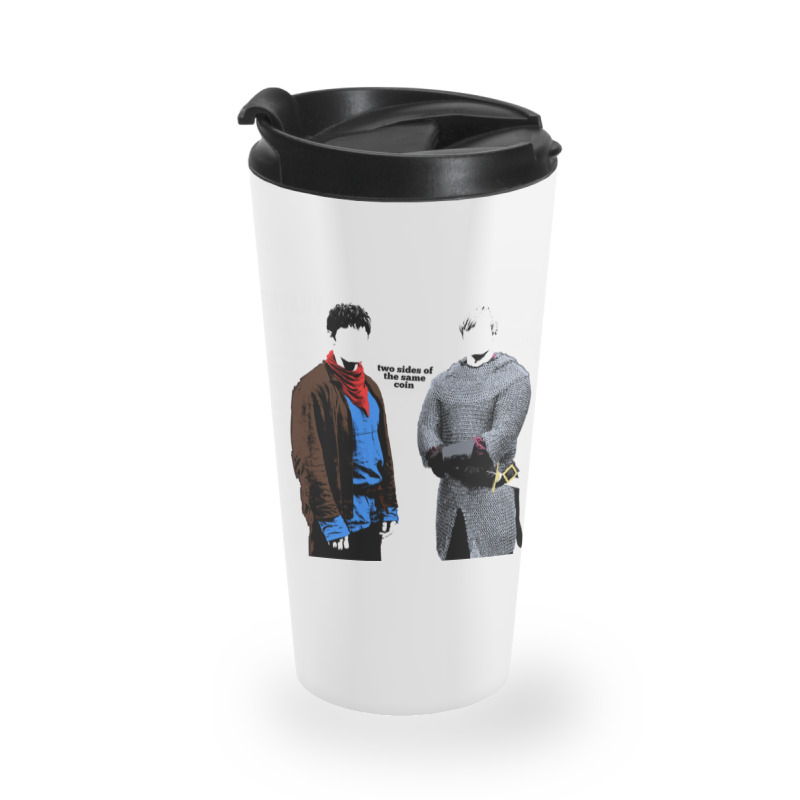 Merlin And Arthur Titles Travel Mug | Artistshot