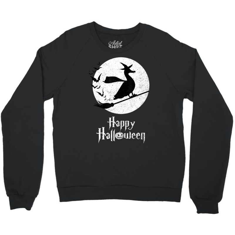 Halloween Costume Witch Pekin Duck Lover Crewneck Sweatshirt by Aiello Mcdade | Artistshot