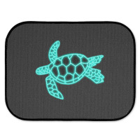 Neon Sea Turtle Rear Car Mat | Artistshot