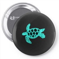 Neon Sea Turtle Pin-back Button | Artistshot