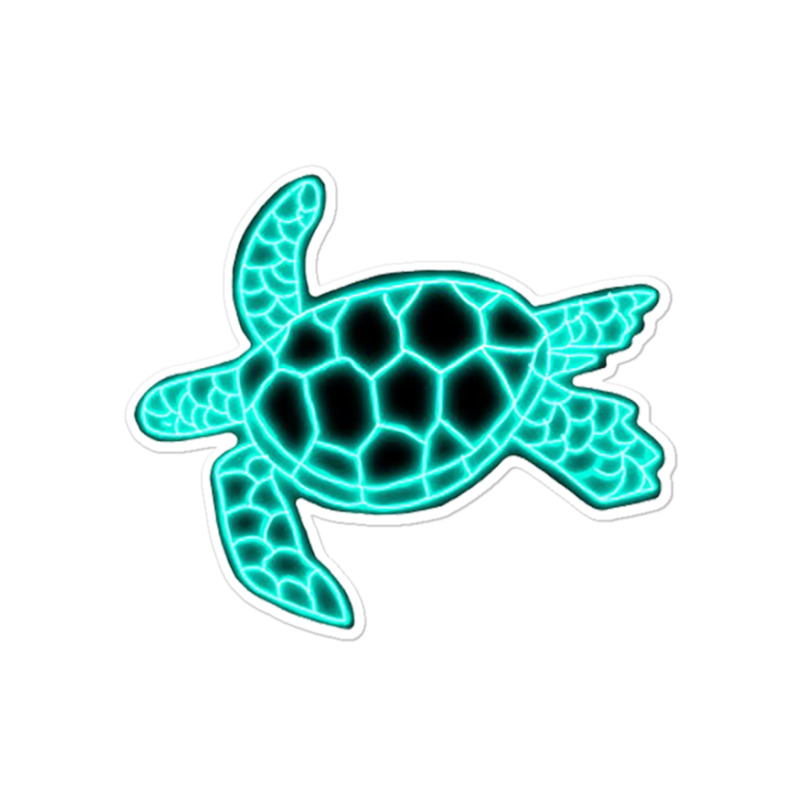 Neon Sea Turtle Sticker | Artistshot