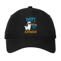 Happy Hanukkah Jewish Christmas Jewish Hanukkah Llamakkah Adjustable Cap | Artistshot